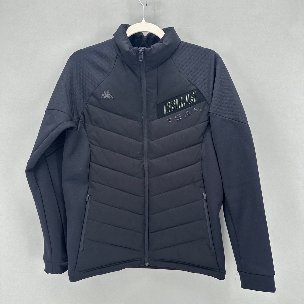 Kappa Italia Team Insulated Jacket Black Womens Size Medium‎ Full Zip Softshell
